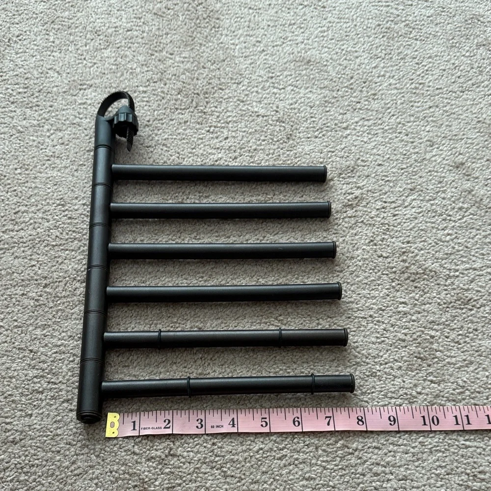 Brown Metal Multi-Bar Clothing Hangers Set Space Saver. organizer